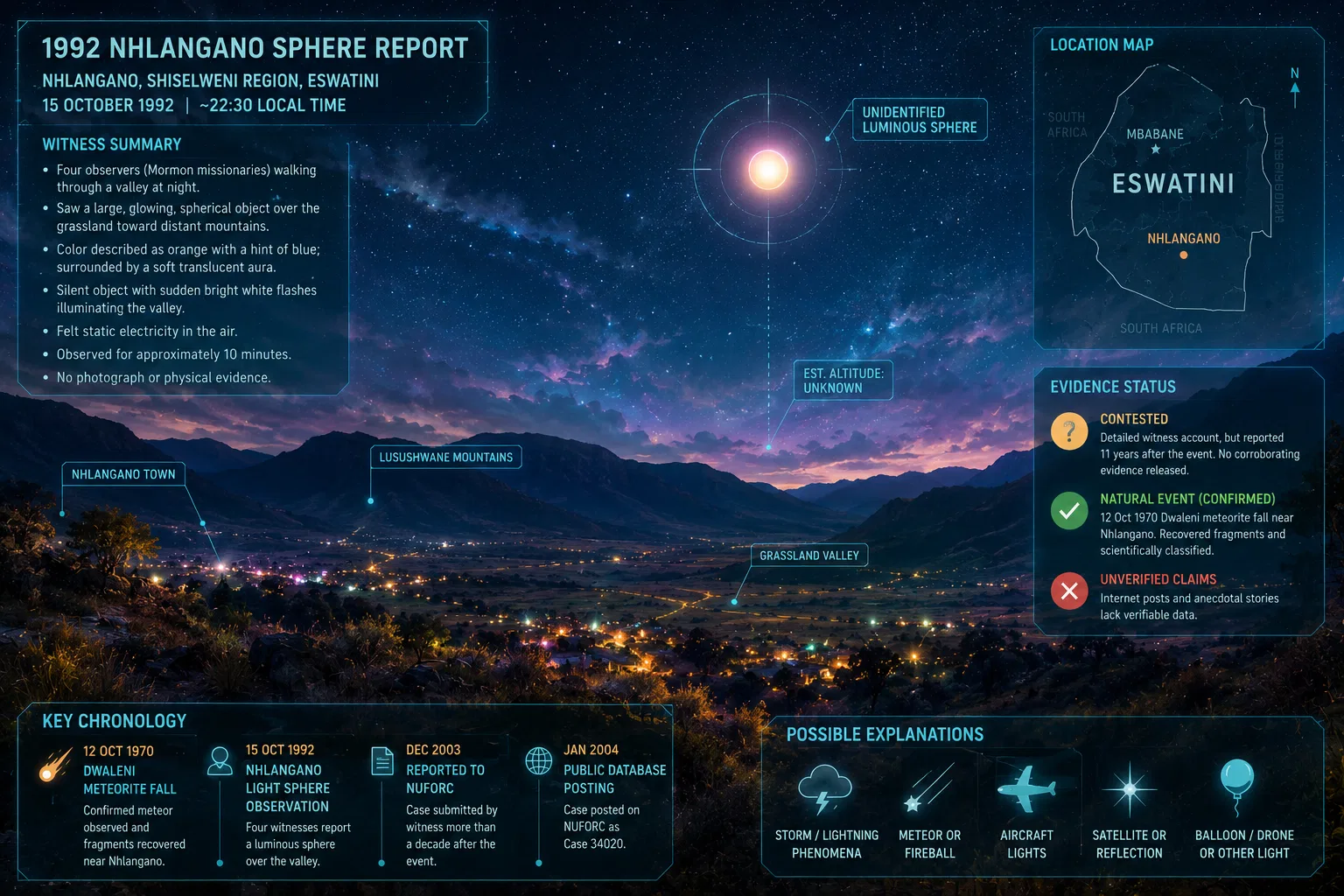 Overview image for What Is Really in Eswatini's UFO Record?
