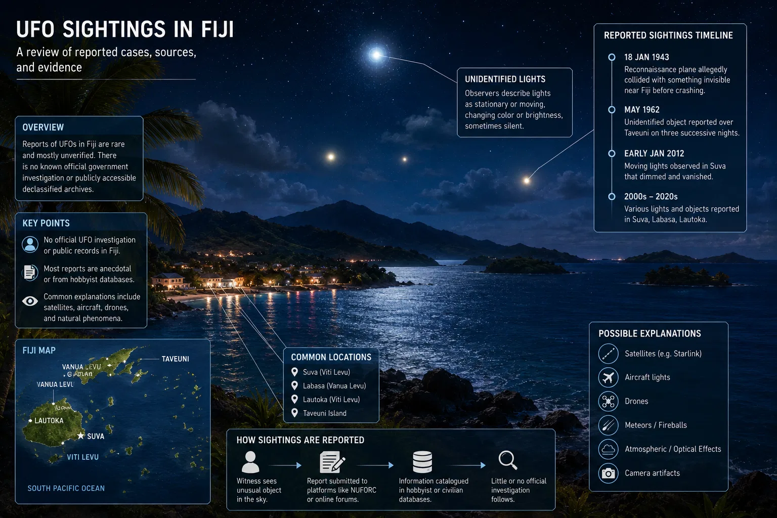 Overview image for Uncovering UFO Sightings and Reports Across Fiji